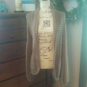 Shawl collar knit cardigan